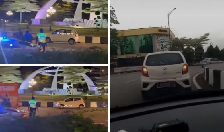 Pemandu kereta Axia berwarna putih yang membuat pusingan beratus kali dari pagi sampai malam di Bulatan Mahkota disahka berpenyakit skizofrenia