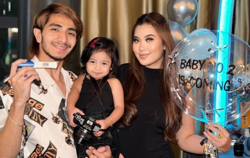 Lama simpan rahsia, Ayie Floor88 dan isteri bakal timang cahaya mata kedua