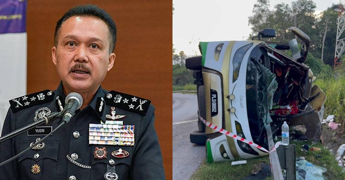 Nahas bas di Gerik : Pemandu ada rekod 18 saman (belum settle), bas 21 saman - PDRM