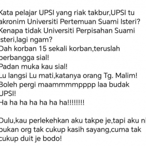"Boleh gi maamppp la budak UPSI" - Guru hina kematian pelajar UPSI mengajar di Perak