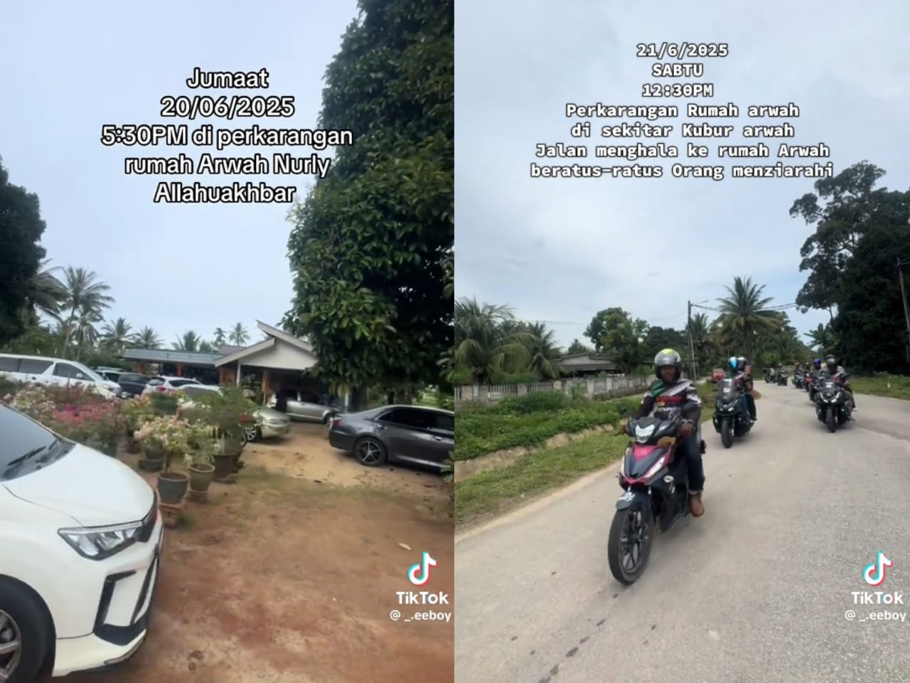 Kubur, rumah arwah Nurly tidak putus dikunjungi ratusan orang