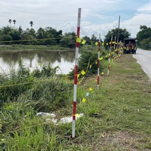 JKR pasang tiang amaran sementara di Sungai Korok