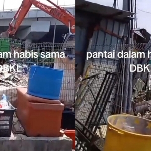 DBKL ‘bersihkan’ gerai haram di Pantai Dalam