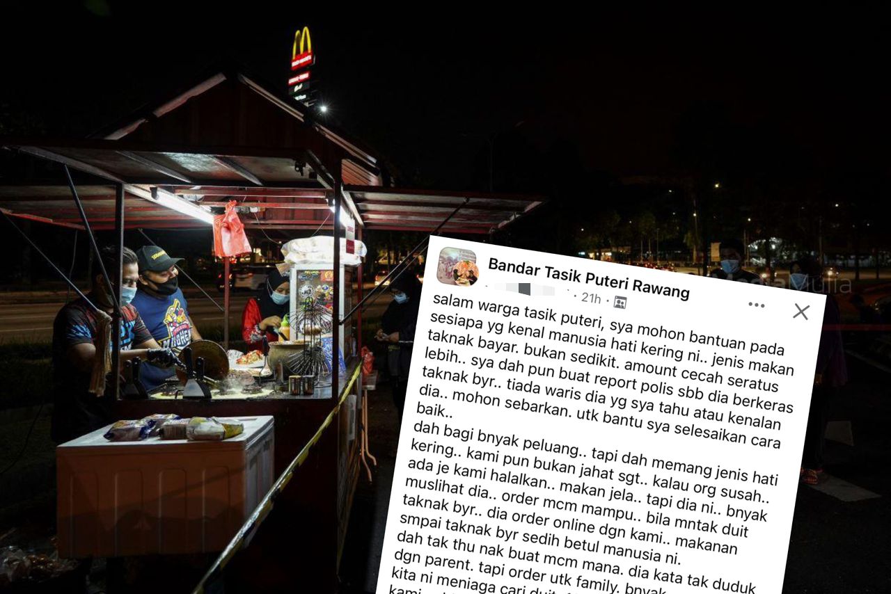 Beli burger sampai RM177, tapi ‘liat’ nak bayar