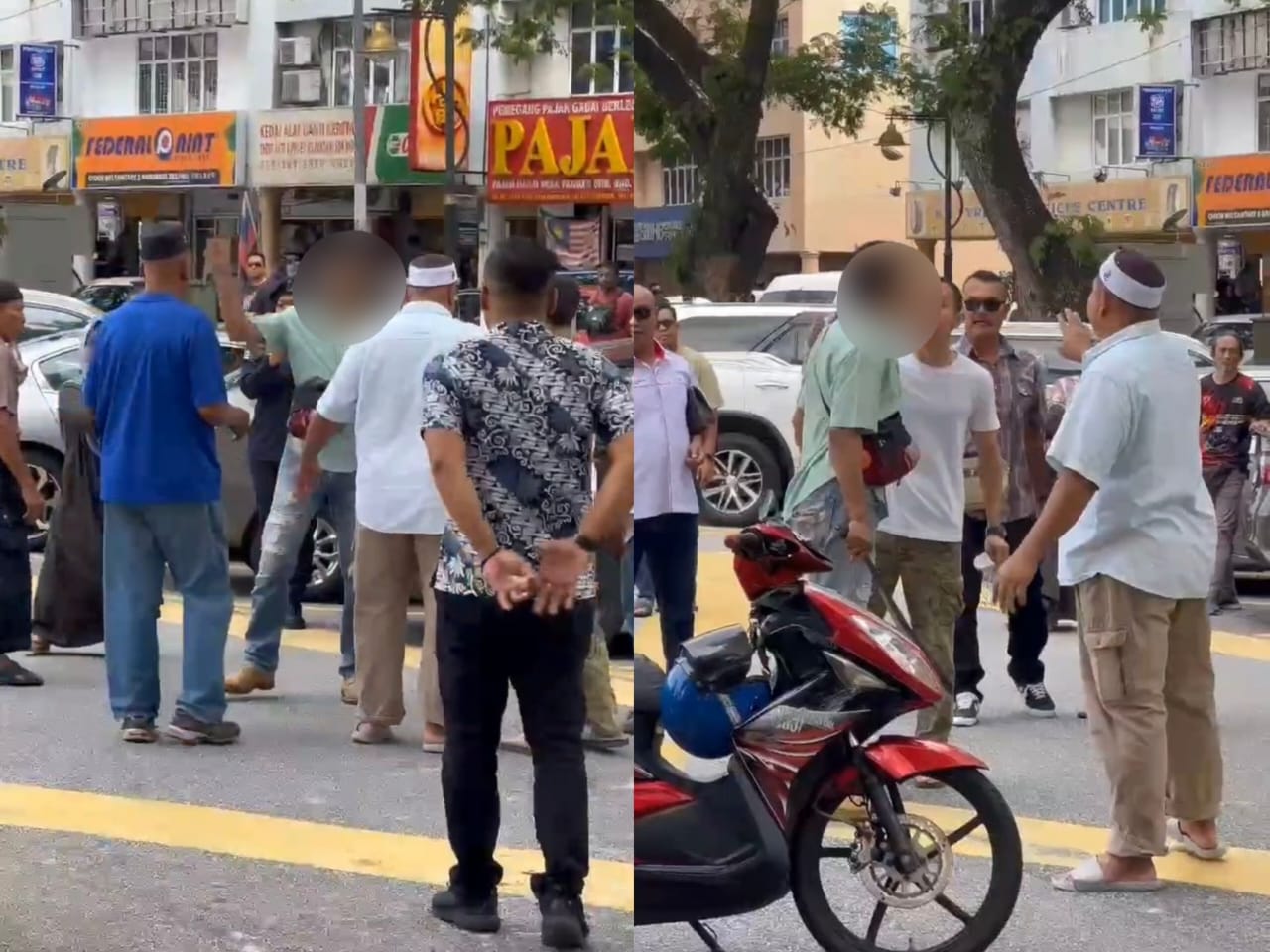 Lelaki mengamuk libas parang ketika operasi roboh struktur haram di Desa Pandan