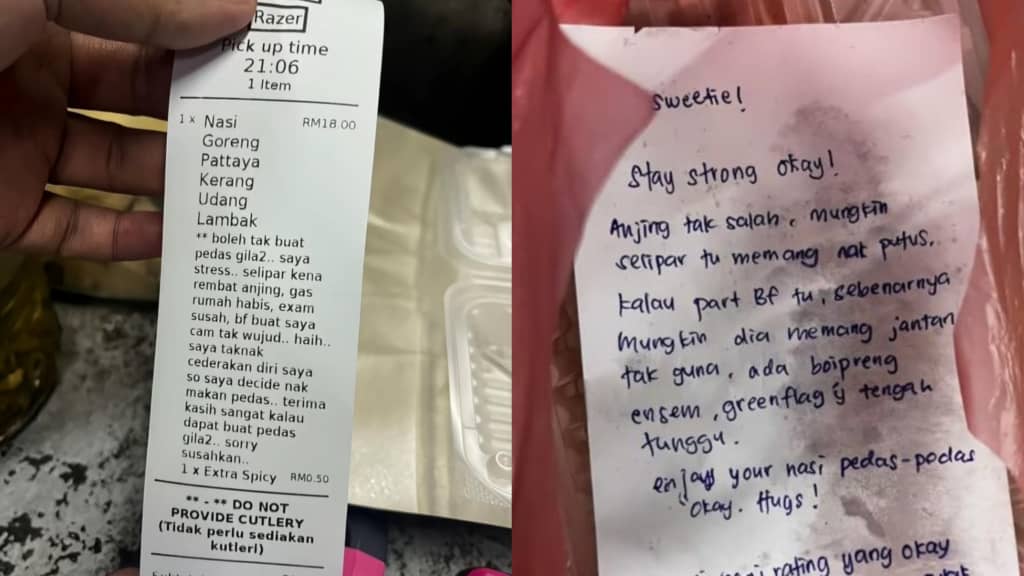 ‘Boleh tak buat pedas-pedas, saya stres’ - Pesanan pelanggan wanita dibalas oleh penjual nasi goreng